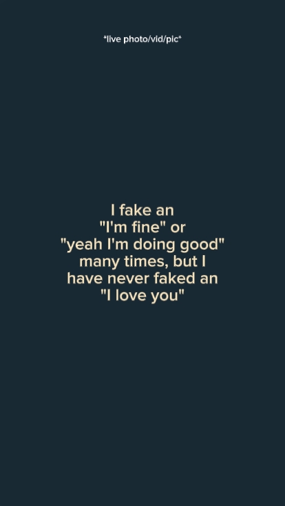I fake an
