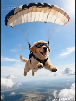 Skydiving dog filter