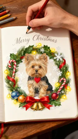 AI Christmas art
