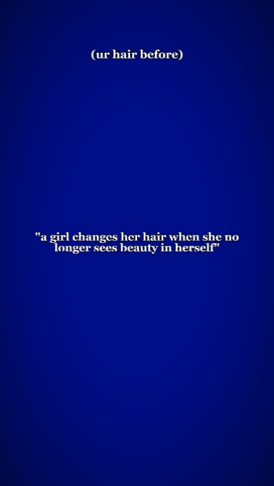 agirlchange ses cheveux