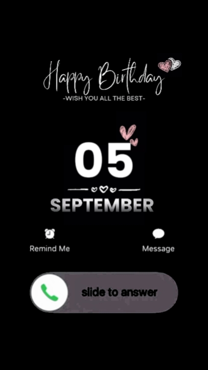HBD LOVE 5 SEPTEMBER