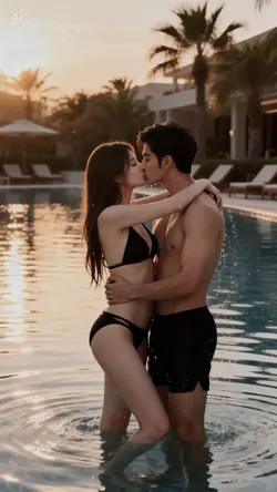 Couple AI Kiss 
