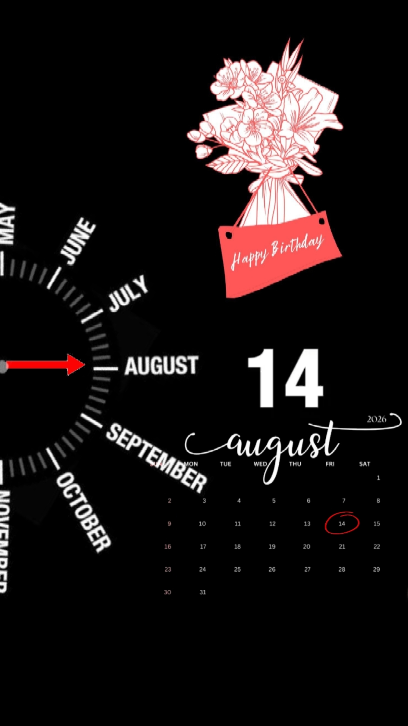 BIRTHDAY 14 AUGUST 