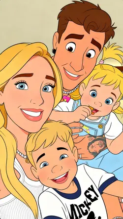 Cartoon family