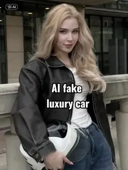 AI fake luxury car