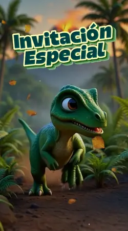 dinosaurio Invitacio