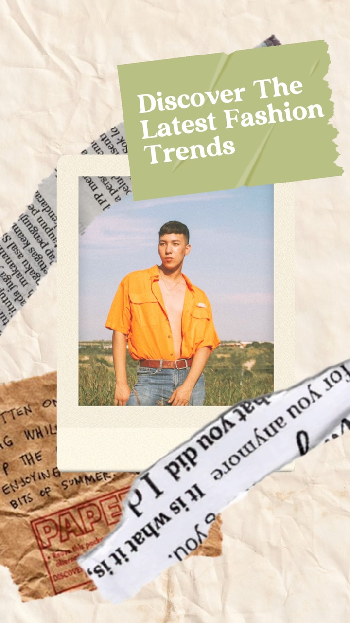 Scrapbook Style Fashion Trends Ads Template