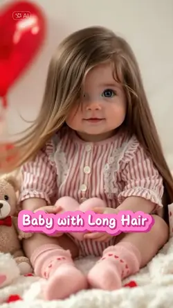 Baby long hair