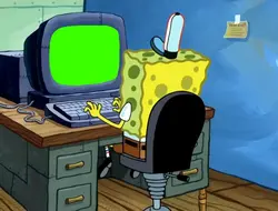 Spongebob typing