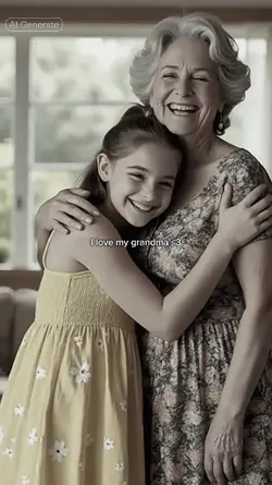 Hugging My Grandma