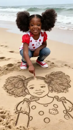 Dessin sur le sable