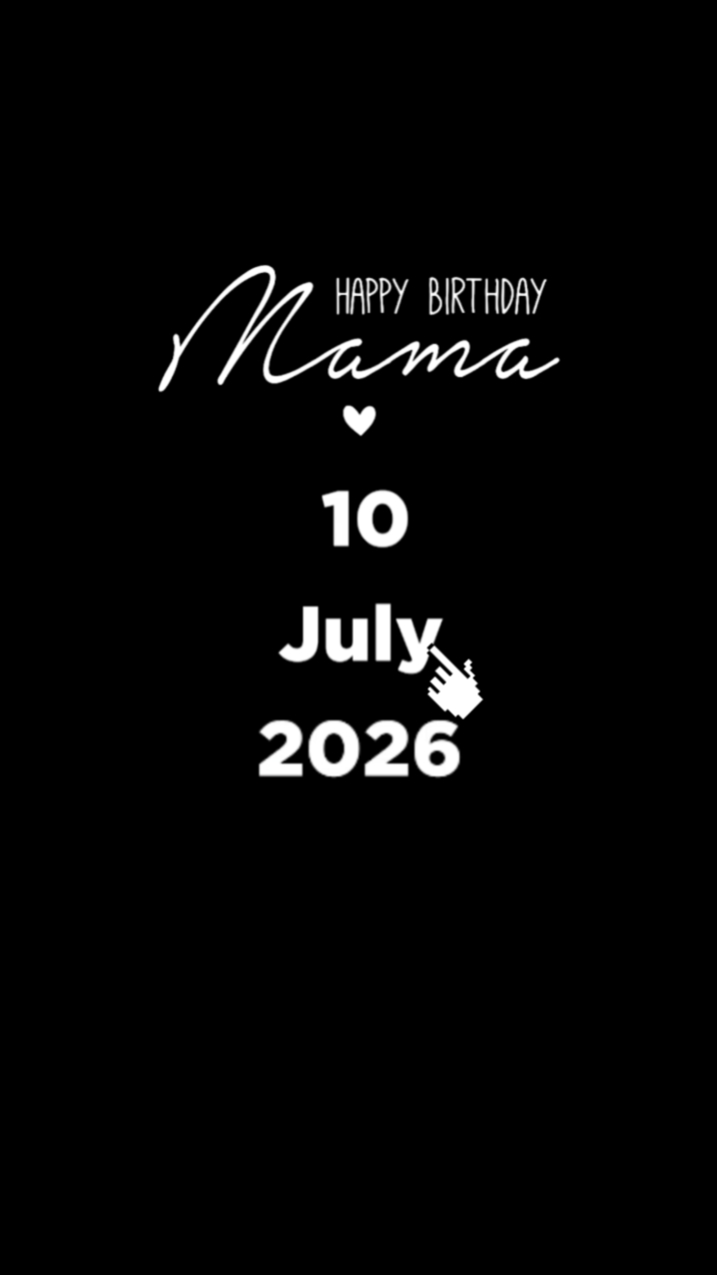 SELAMAT ULANG TAHUN MAMA 10 JULI