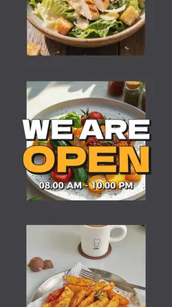 we are open food