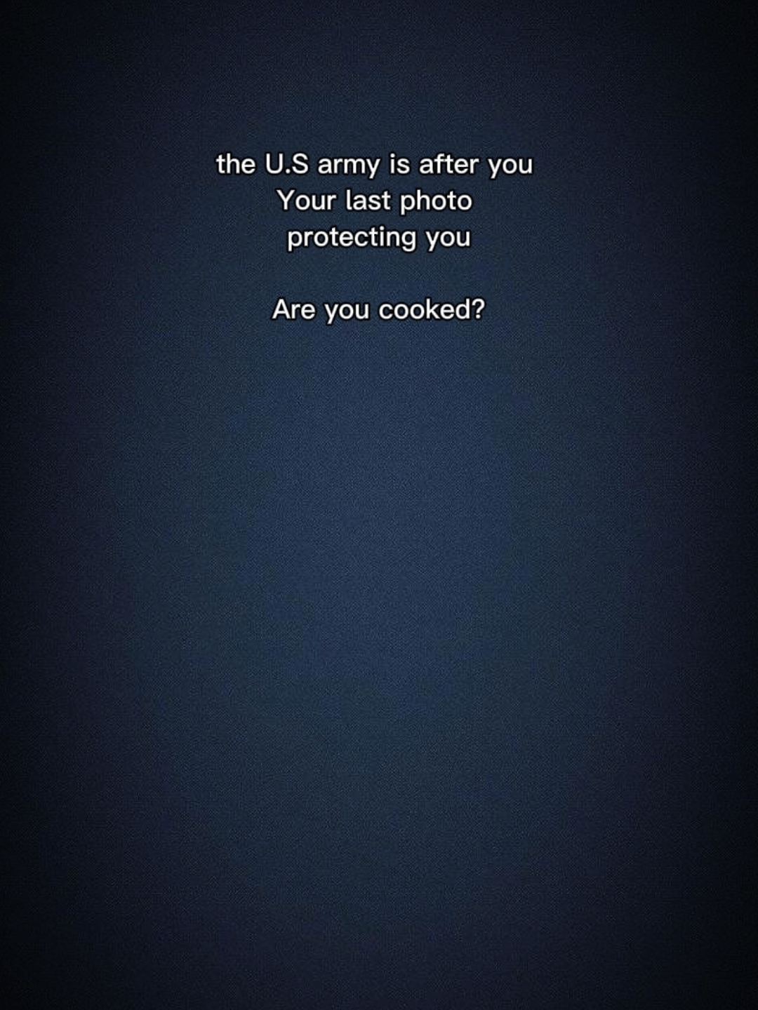 Are u cooked?