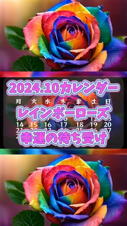 レインボーローズ 幸運 カレンダー
