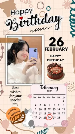 26 FEBRUARY HBD 2025