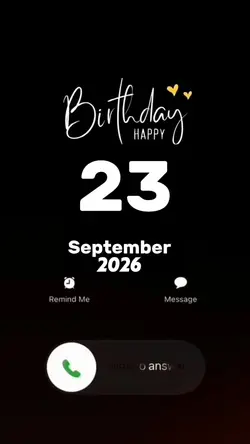 Hbd 23 September2026