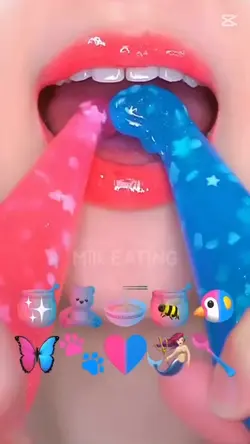 밀크님 핑크파랑 입술먹방 나눔