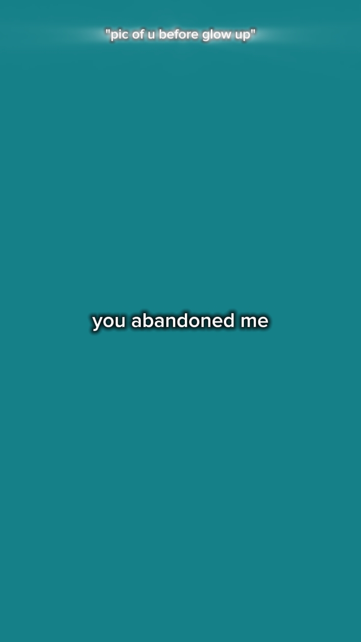 Tu m'as abandonné 