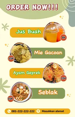 story menu makanan