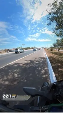Motorcycle on road