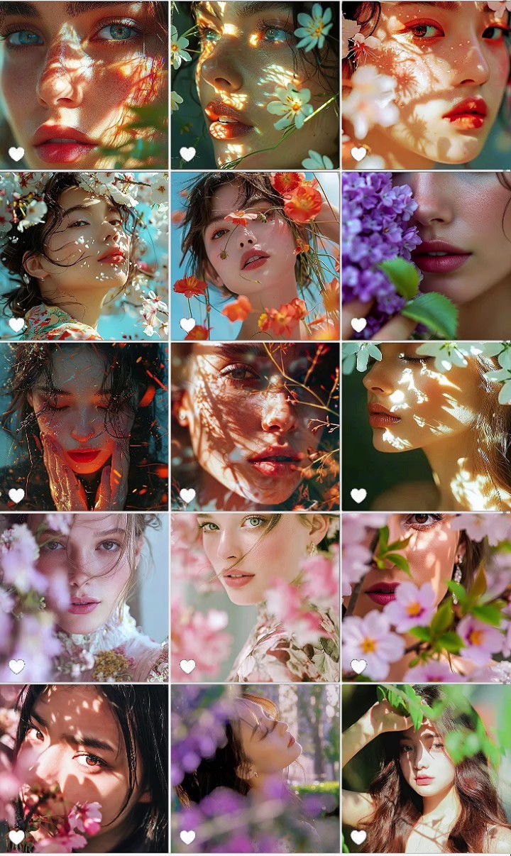 flower face template