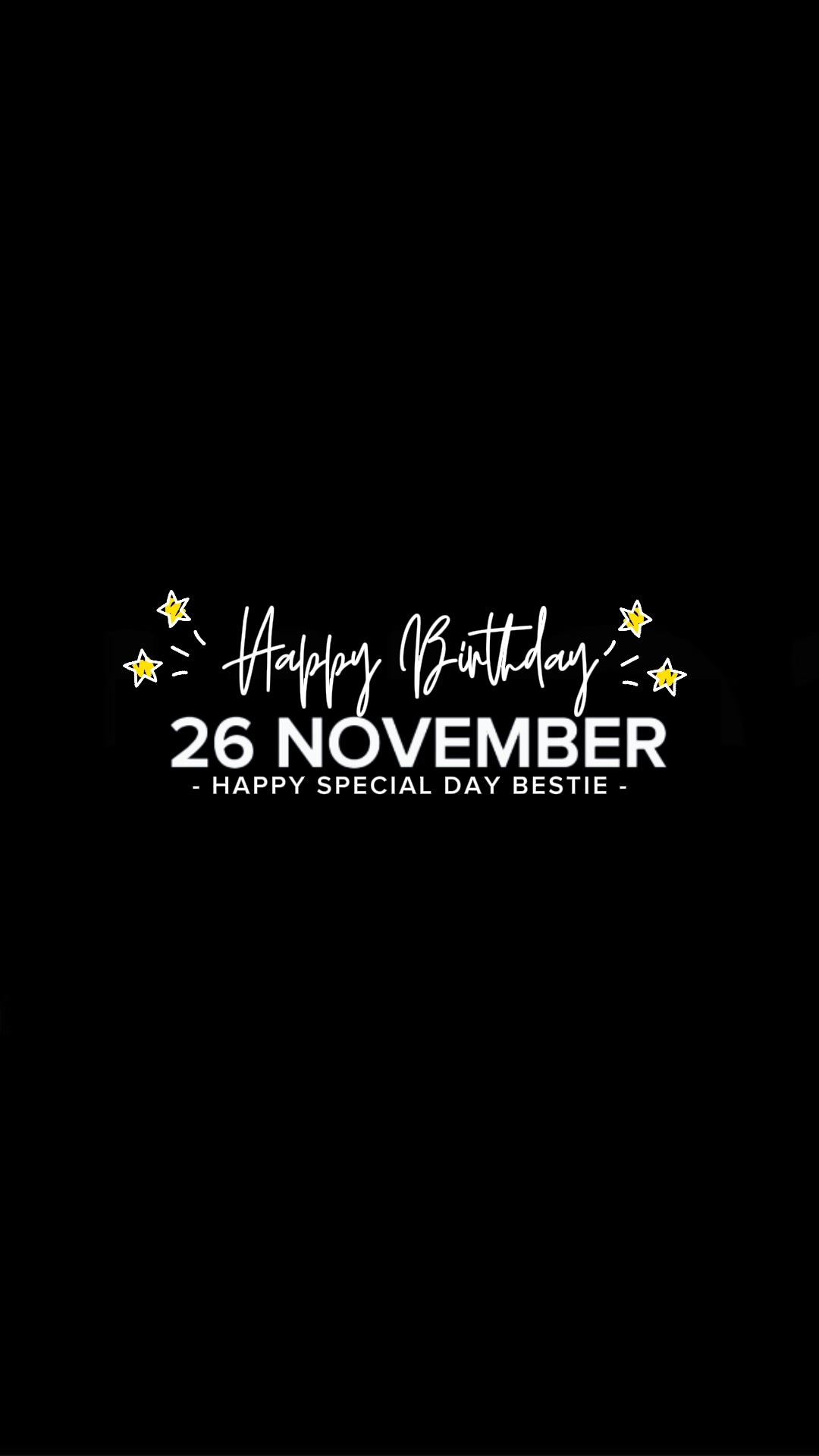 HBD 26 NOVEMBER