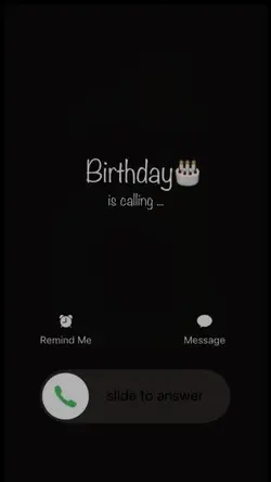 Birthday is calling