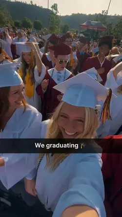 We graduating