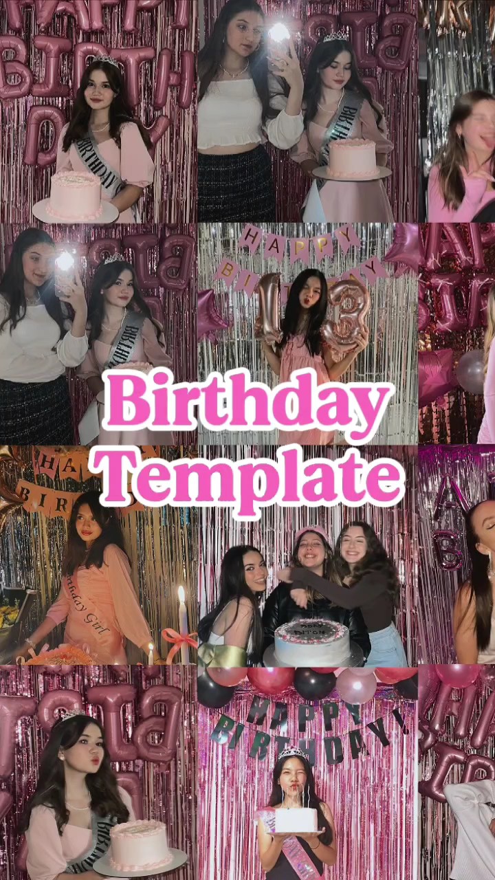 Birthday template