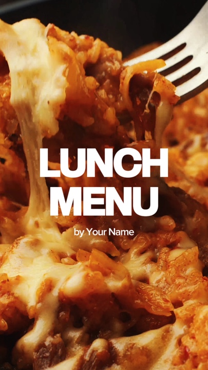 Menu déjeuner