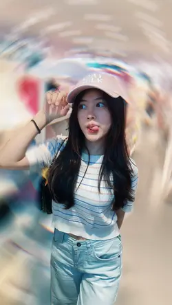 Radial blur effect