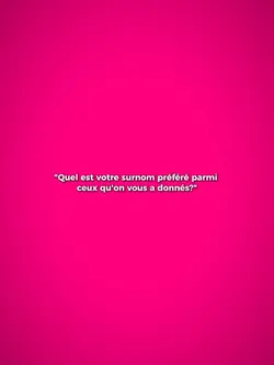 Quel est votre surno