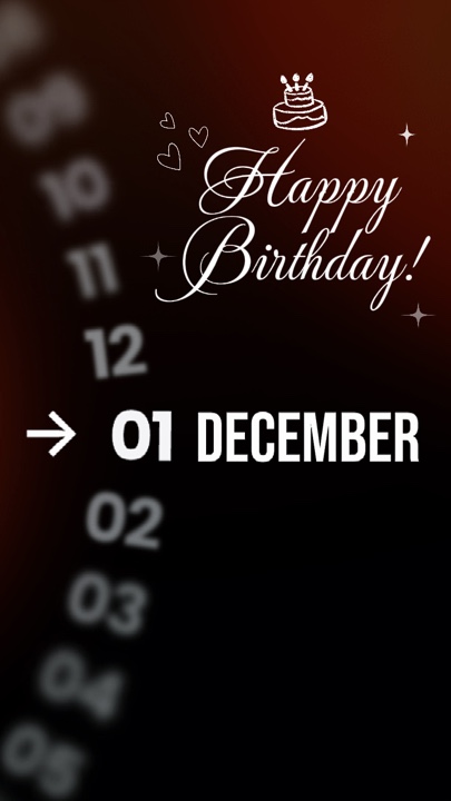 Birthday 01 December