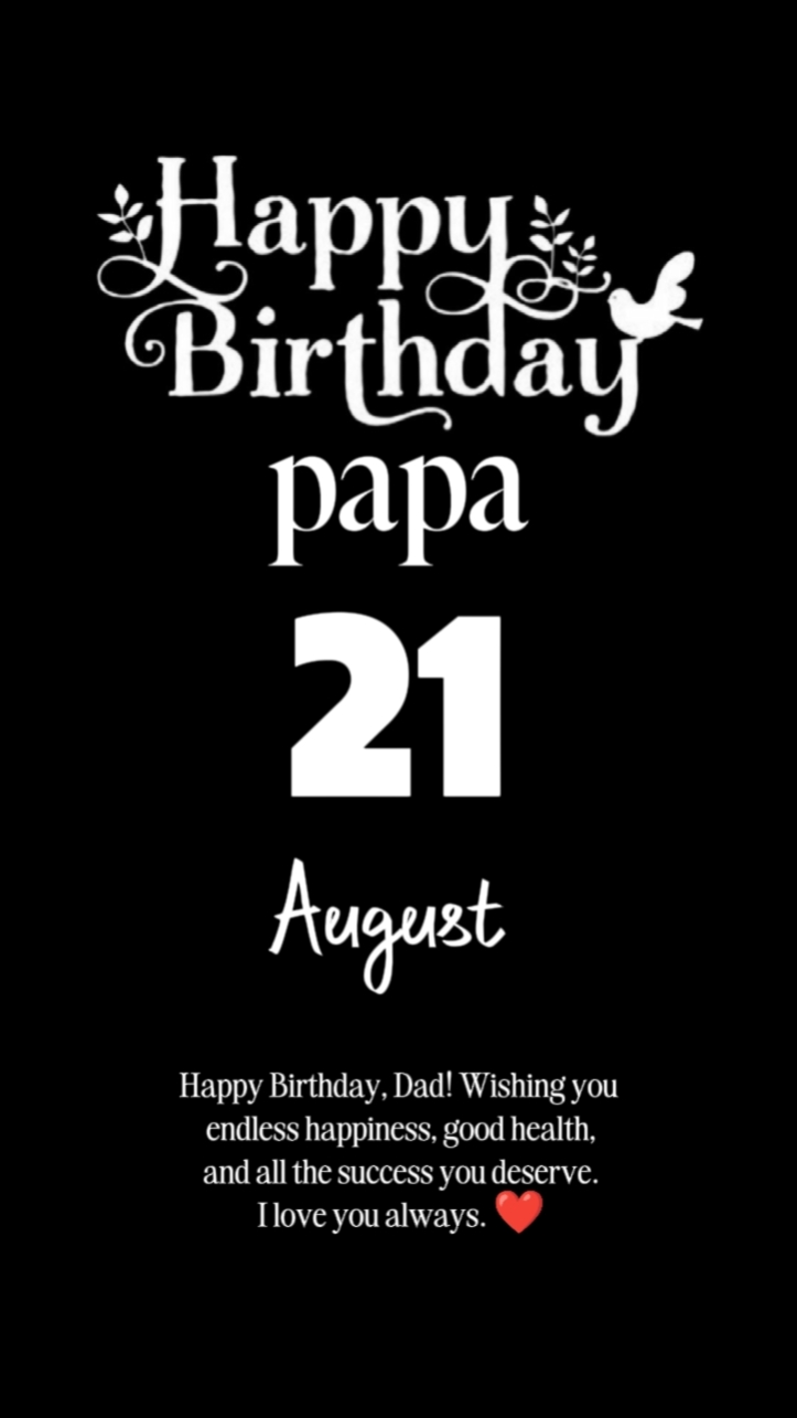 B'day papa