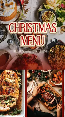 Christmas menu food