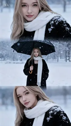 Winter photo set AI