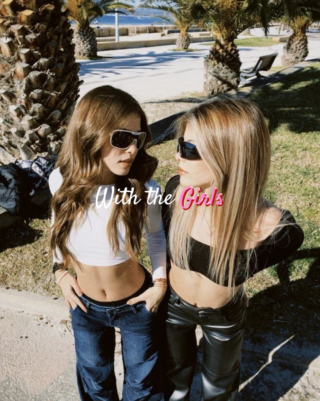 Com as meninas