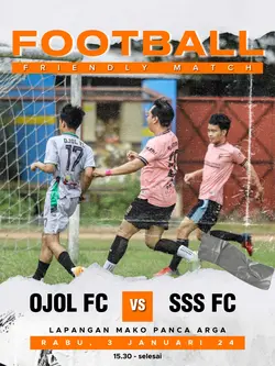 friendly match flyer