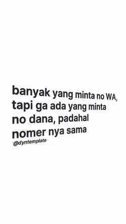 bnyk yg minta no wa