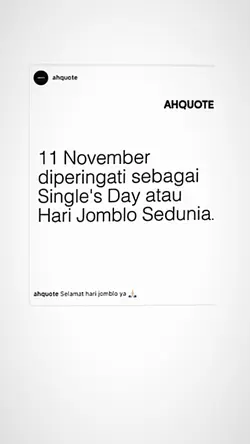 Hari Jomblo Sedunia