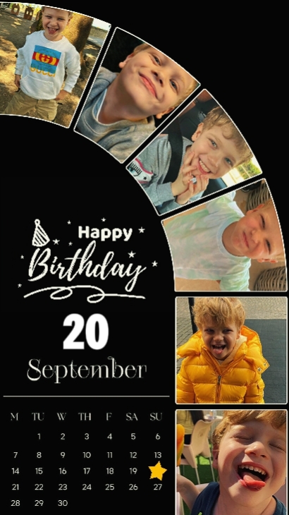 HBD SON 20 SEPTEMBER