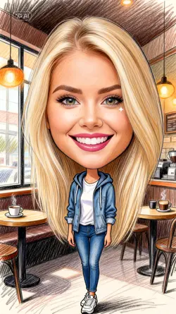 coffe caricature ai