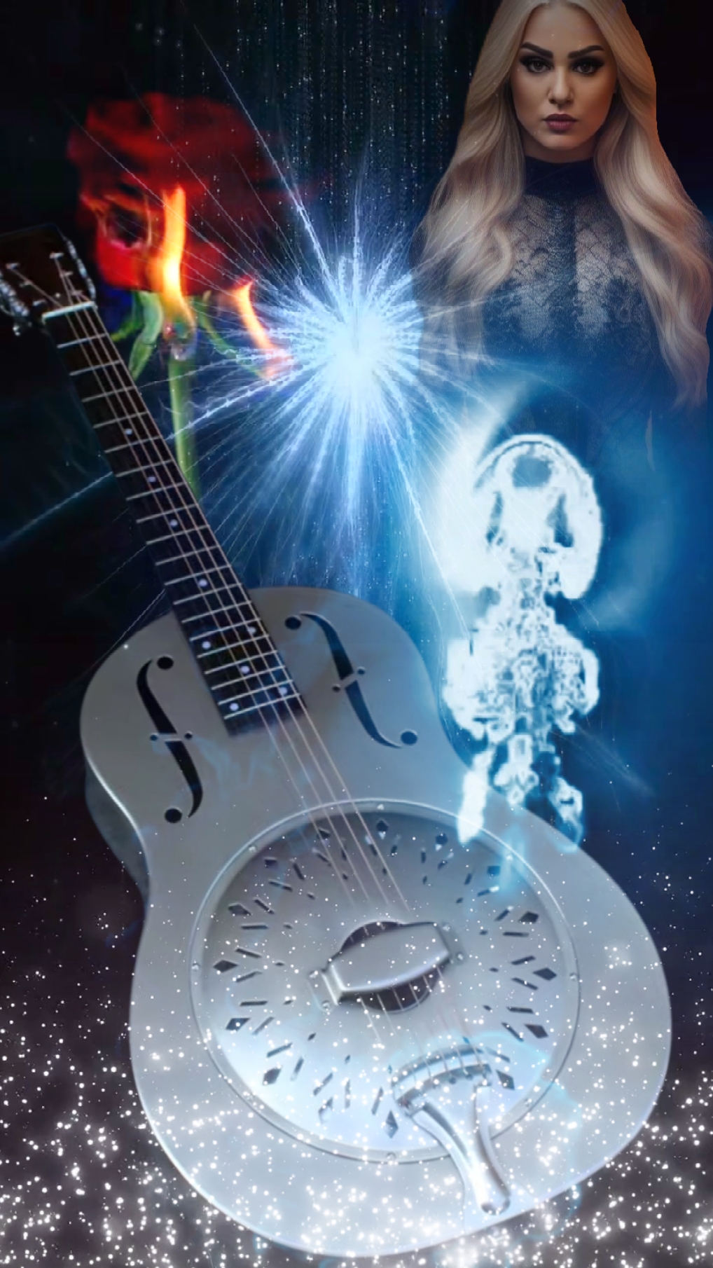Gitar rose light 