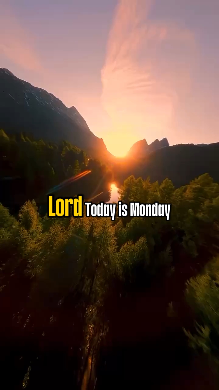 Oración para el lunes