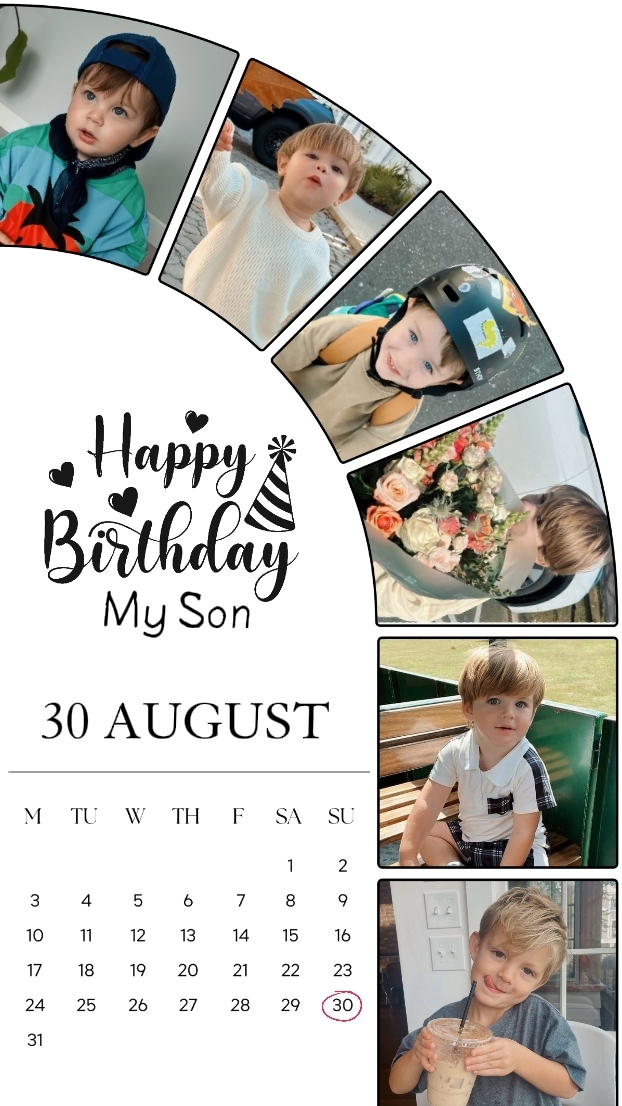 BDAY SON 30 AUGUST