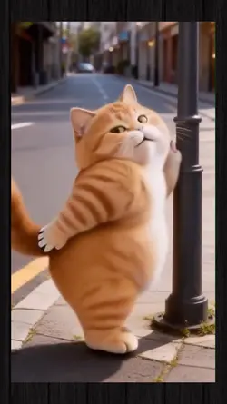 Cute dancing cat