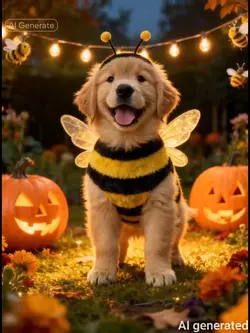 Bee dog costume
