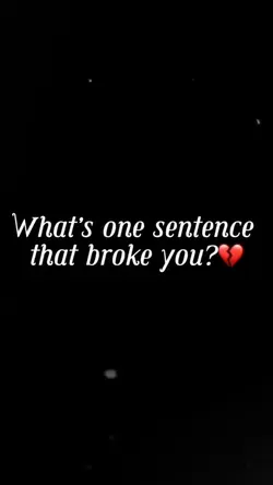 Broke you ❤️