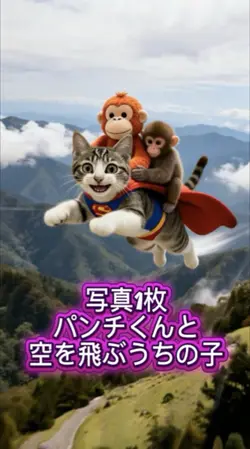 パンチくんと空を飛ぶ